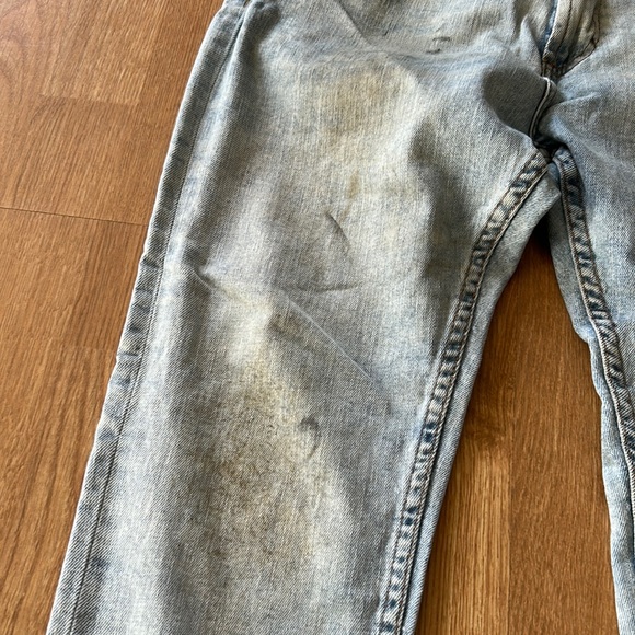 Zara Skinny Cropped Jeans (34x30) (Light Distressed Wash) - Picture 3 of 7